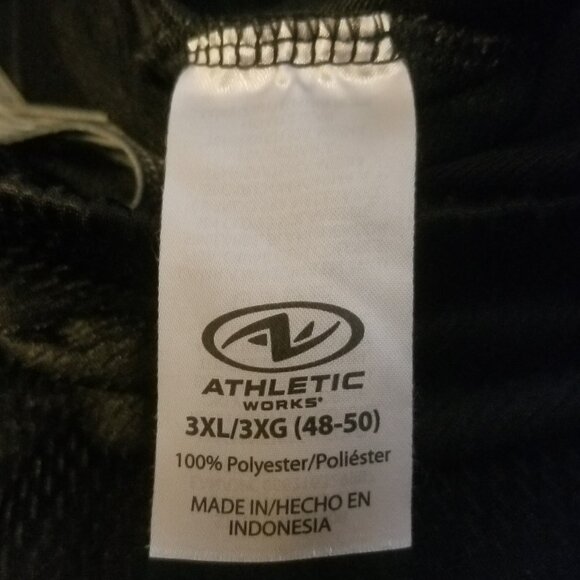 Athletic Works 3XL black men's shorts - Picture 7 of 8